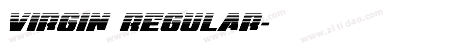 Virgin Regular字体转换